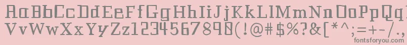 Historianbold Font – Gray Fonts on Pink Background