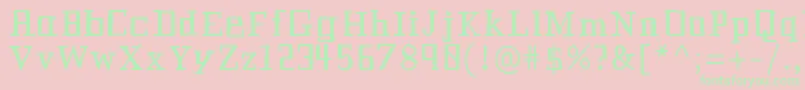 Historianbold Font – Green Fonts on Pink Background