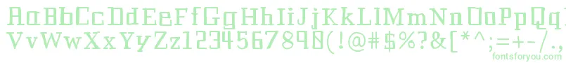 Historianbold Font – Green Fonts on White Background
