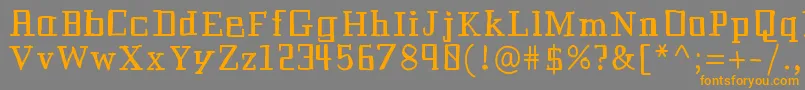 Historianbold Font – Orange Fonts on Gray Background