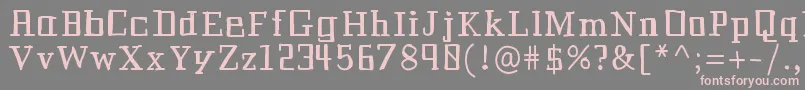 Historianbold Font – Pink Fonts on Gray Background