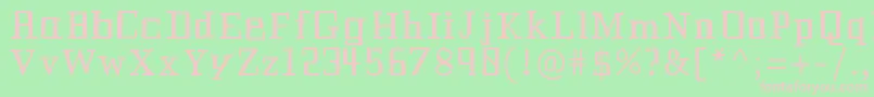 Historianbold Font – Pink Fonts on Green Background