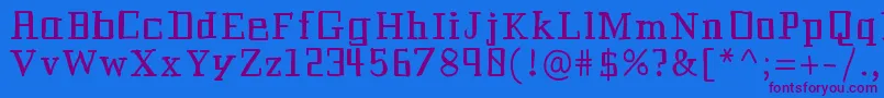 Historianbold Font – Purple Fonts on Blue Background
