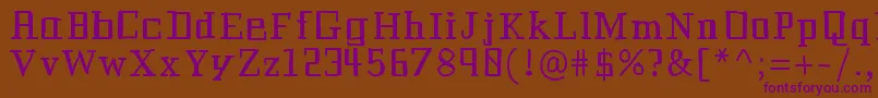 Historianbold Font – Purple Fonts on Brown Background