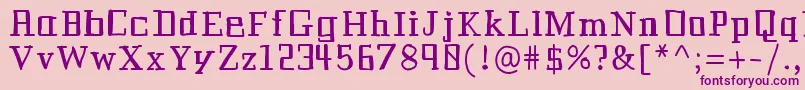 Historianbold Font – Purple Fonts on Pink Background