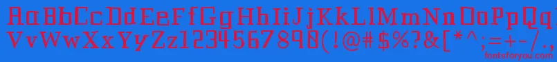 Historianbold Font – Red Fonts on Blue Background