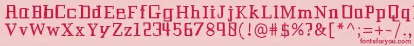 Historianbold Font – Red Fonts on Pink Background