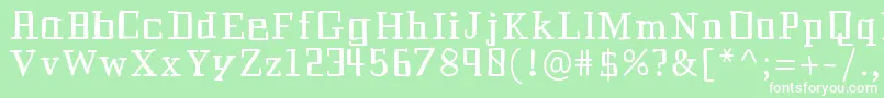 Historianbold Font – White Fonts on Green Background