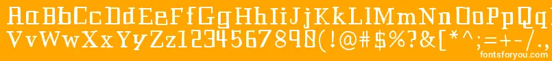 Historianbold Font – White Fonts on Orange Background