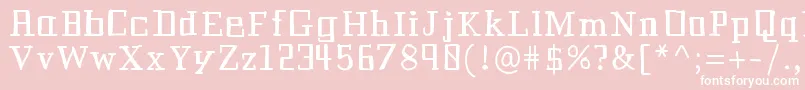 Historianbold Font – White Fonts on Pink Background