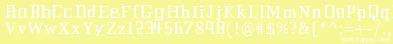 Historianbold Font – White Fonts on Yellow Background