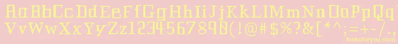 Historianbold Font – Yellow Fonts on Pink Background