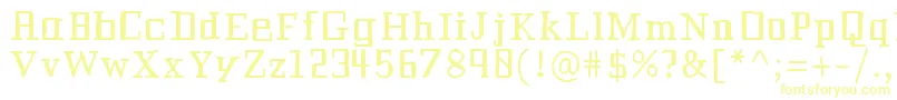 Historianbold Font – Yellow Fonts on White Background