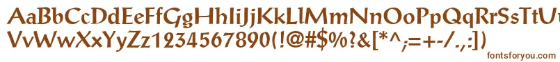 AntiquaSsiBold Font – Brown Fonts on White Background
