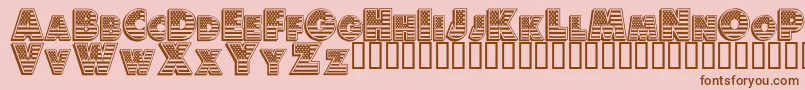 Amerd Font – Brown Fonts on Pink Background