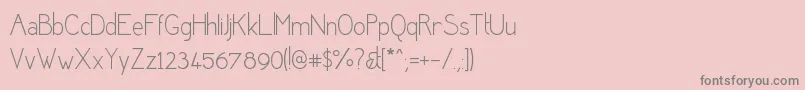 Desereted Font – Gray Fonts on Pink Background