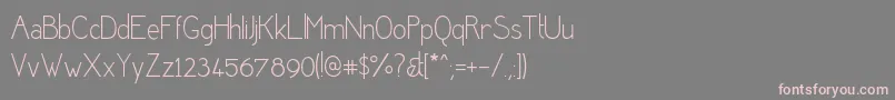 Desereted Font – Pink Fonts on Gray Background