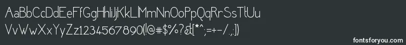 Desereted Font – White Fonts on Black Background