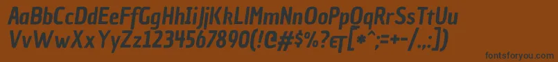 ChauphilomeneoneItalic Font – Black Fonts on Brown Background