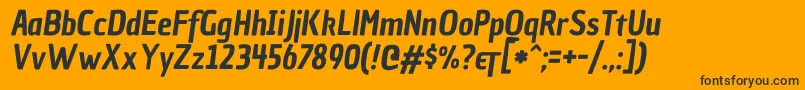 ChauphilomeneoneItalic Font – Black Fonts on Orange Background