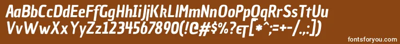 ChauphilomeneoneItalic Font – White Fonts on Brown Background