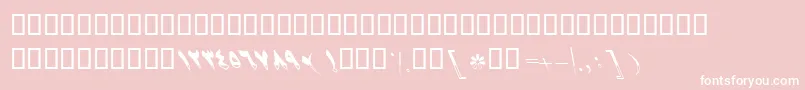 BSahar Font – White Fonts on Pink Background