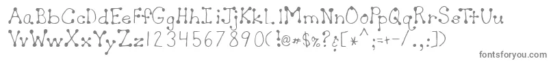 SherylRegular Font – Gray Fonts on White Background