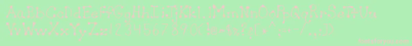 Шрифт SherylRegular – розовые шрифты на зелёном фоне