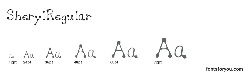 SherylRegular Font Sizes