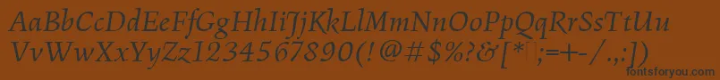 Подробнее о шрифте FiguralBookItalicPlain Шрифт FiguralBookItalicPlain – чёрные шрифты на коричневом фоне