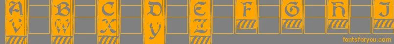 Подробнее о шрифте Boistercapitals Шрифт Boistercapitals – оранжевые шрифты на сером фоне
