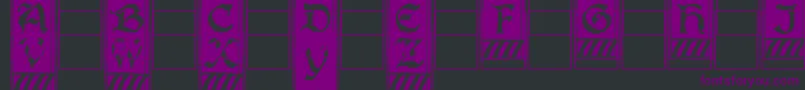 Boistercapitals Font – Purple Fonts on Black Background