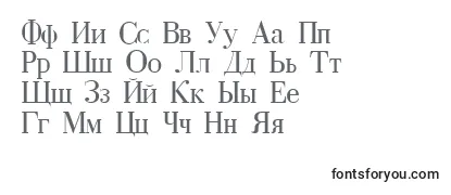 Przegląd czcionki Cyrillic
