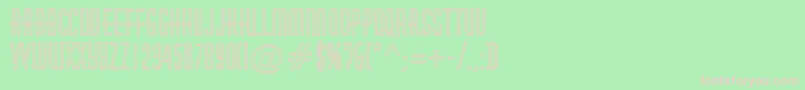 HuxleyotlRegular Font – Pink Fonts on Green Background