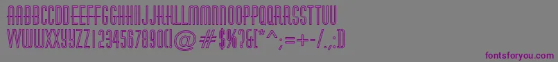 HuxleyotlRegular Font – Purple Fonts on Gray Background