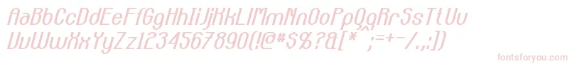 CarltonItalic Font – Pink Fonts on White Background