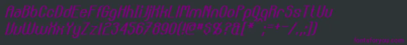 CarltonItalic Font – Purple Fonts on Black Background