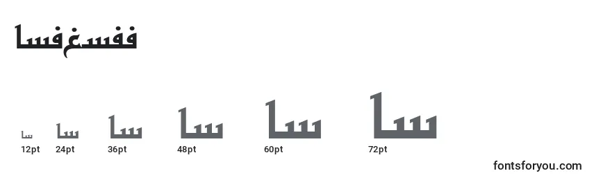Basratt Font Sizes