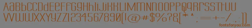 Labtusw Font – Brown Fonts on Gray Background
