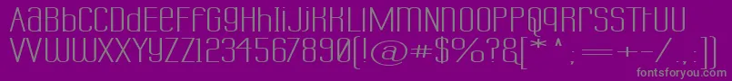 Czcionka Labtusw – szare czcionki na fioletowym tle