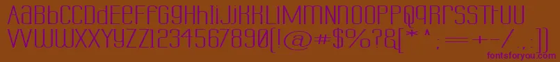Labtusw Font – Purple Fonts on Brown Background