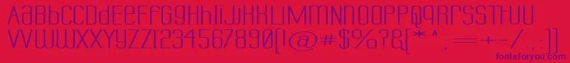 Labtusw Font – Purple Fonts on Red Background