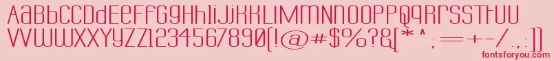 Labtusw Font – Red Fonts on Pink Background