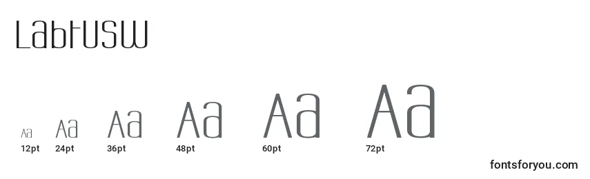 Labtusw Font Sizes