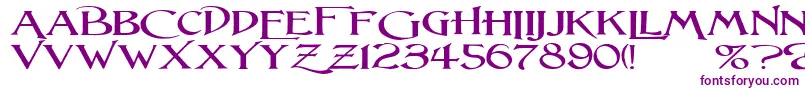 LightfootWideExpandedRegular Font – Purple Fonts