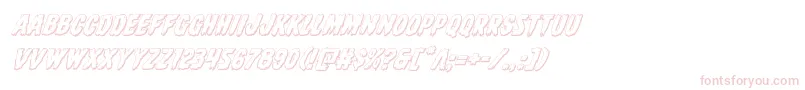 Direwolf3Dital Font – Pink Fonts on White Background