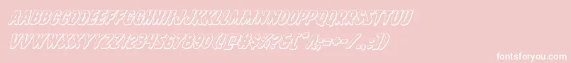 Direwolf3Dital Font – White Fonts on Pink Background