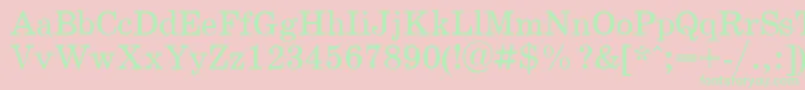 SchoolPlain.001.001 Font – Green Fonts on Pink Background