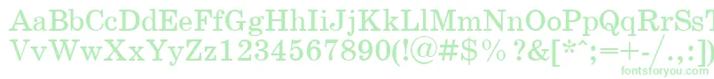 SchoolPlain.001.001 Font – Green Fonts on White Background
