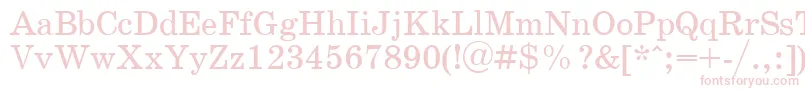 SchoolPlain.001.001 Font – Pink Fonts on White Background